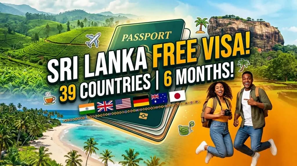 Pack Your Bags: Sri Lanka is Hooking You Up with Free Visas